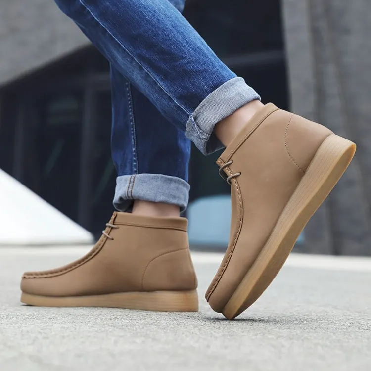 Amali Jason Hi Men's Maple Beige Suede High Top Shoes