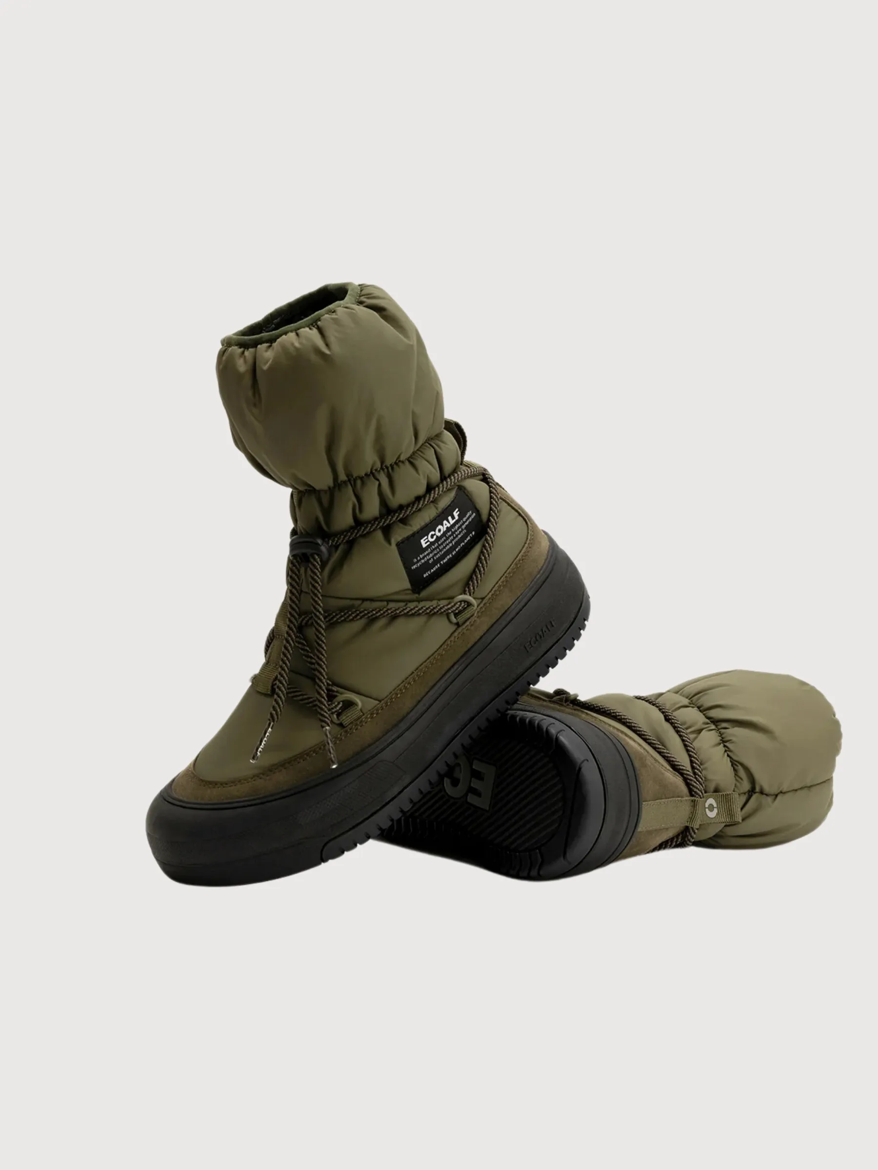 Bering Deep Khaki Woman Boots | Ecoalf
