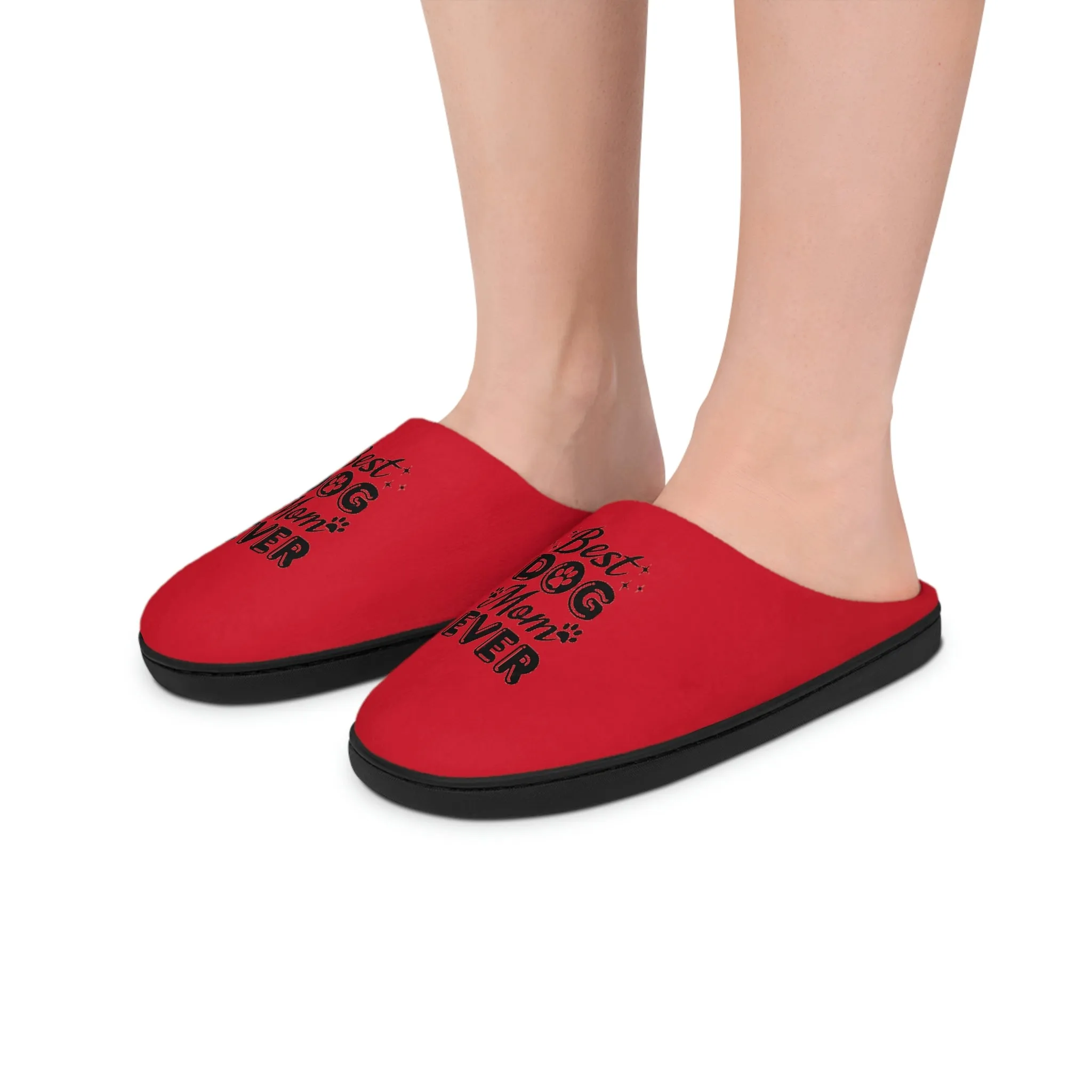 Best Dog Mom Ever Women's Indoor Slippers