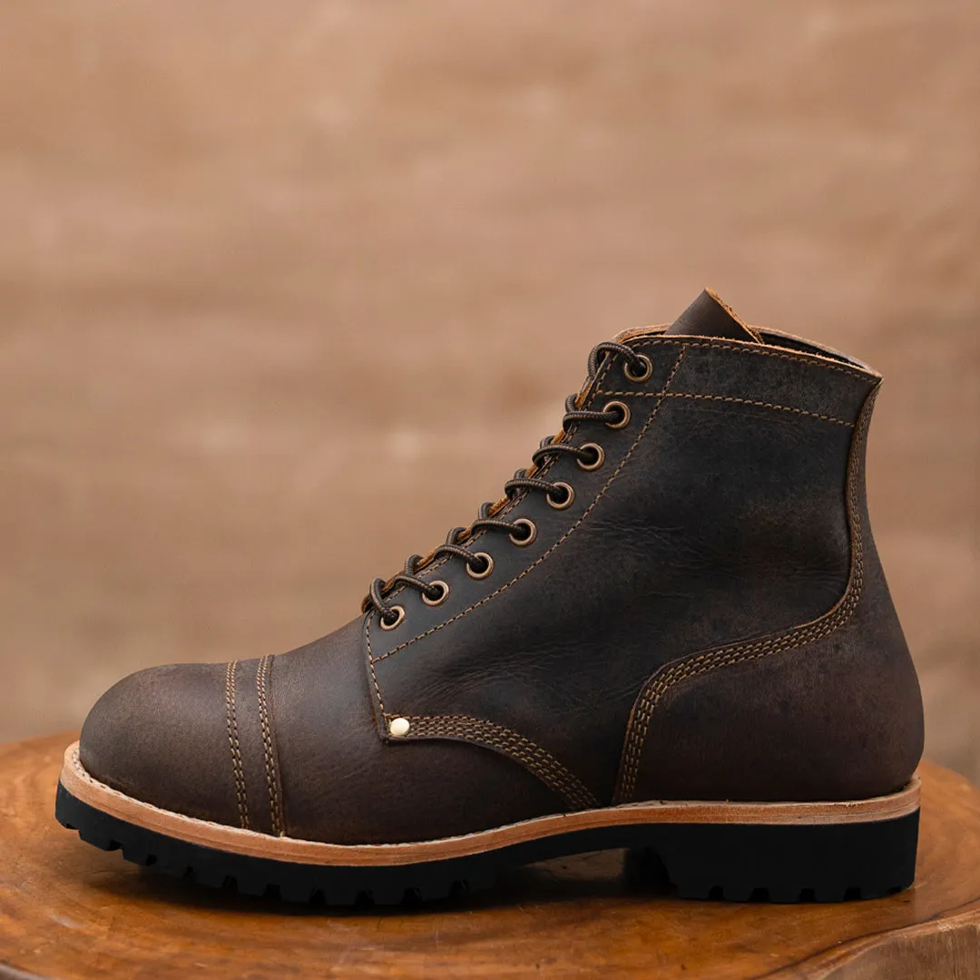 Gurkha Combat Boots 6" (Vintage Brown) Goodyear Welted