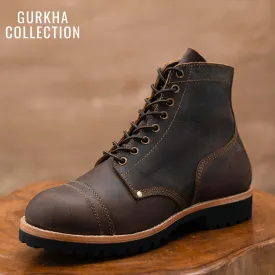 Gurkha Combat Boots 6" (Vintage Brown) Goodyear Welted
