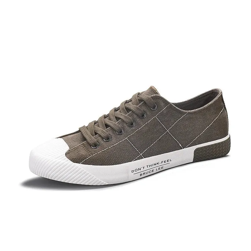 Hot Sale Cheap Canvas Shoes for Men Green Plaid Flat Shoes Men Lace-up Breathable Casual Shoes Men Espadrilles zapatos hombre