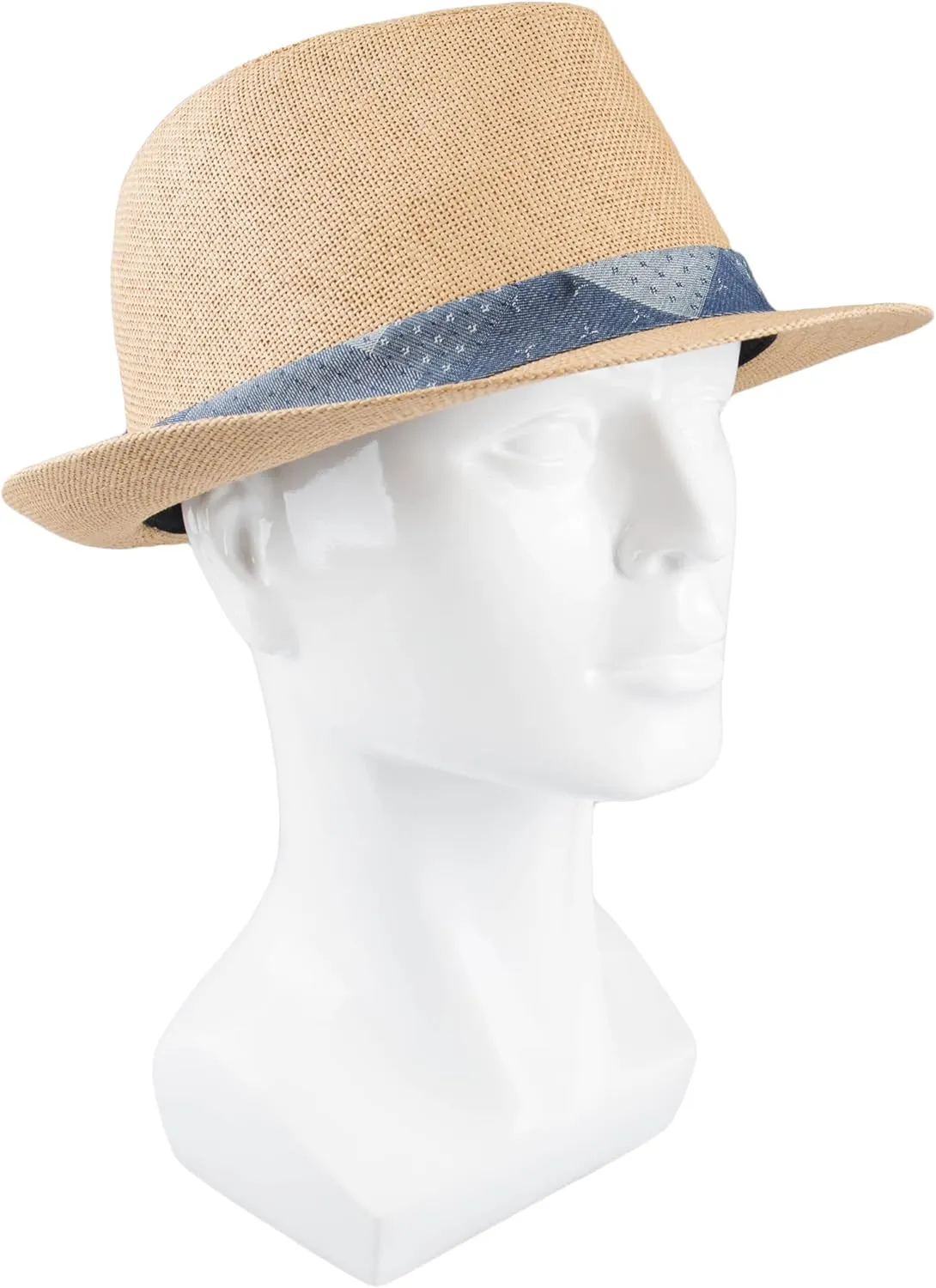 Levi's Men's Lightweight Straw Fedora Panama Hat