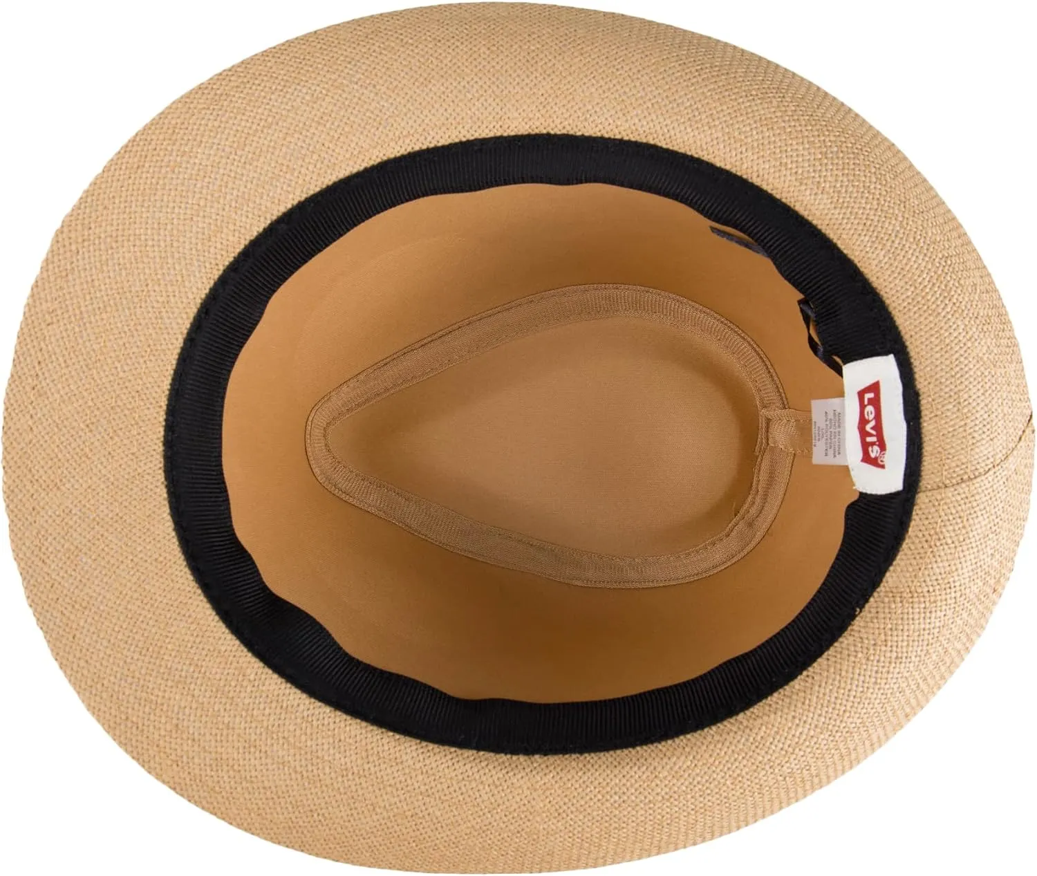 Levi's Men's Lightweight Straw Fedora Panama Hat