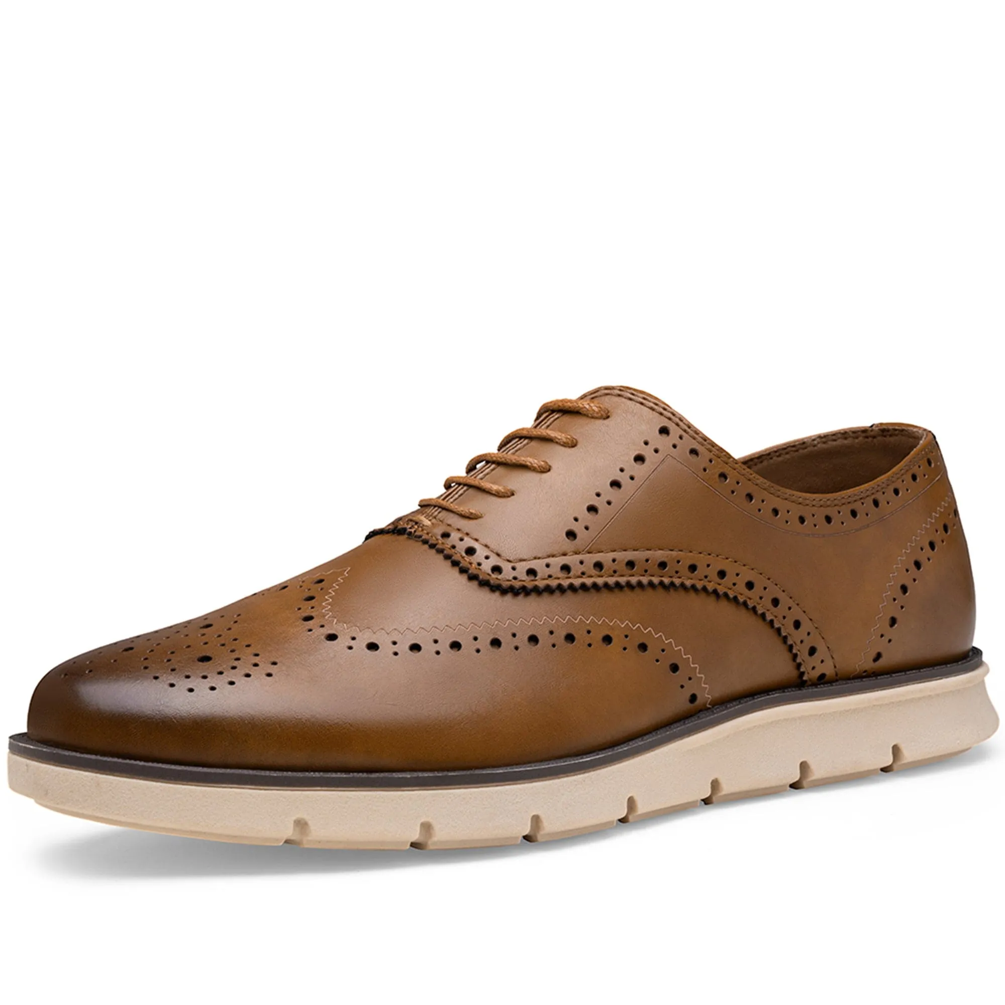 Men's Business Dress Wingtip Lace-Up Casual Oxfords Sneakers| JOUSEN