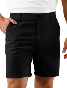 Mens Golf Shorts 7 Inch Inseam, Quick Dry Stretch Casual Lightweight Stretch Flat Front Hybrid Men's Golf Shorts for Men