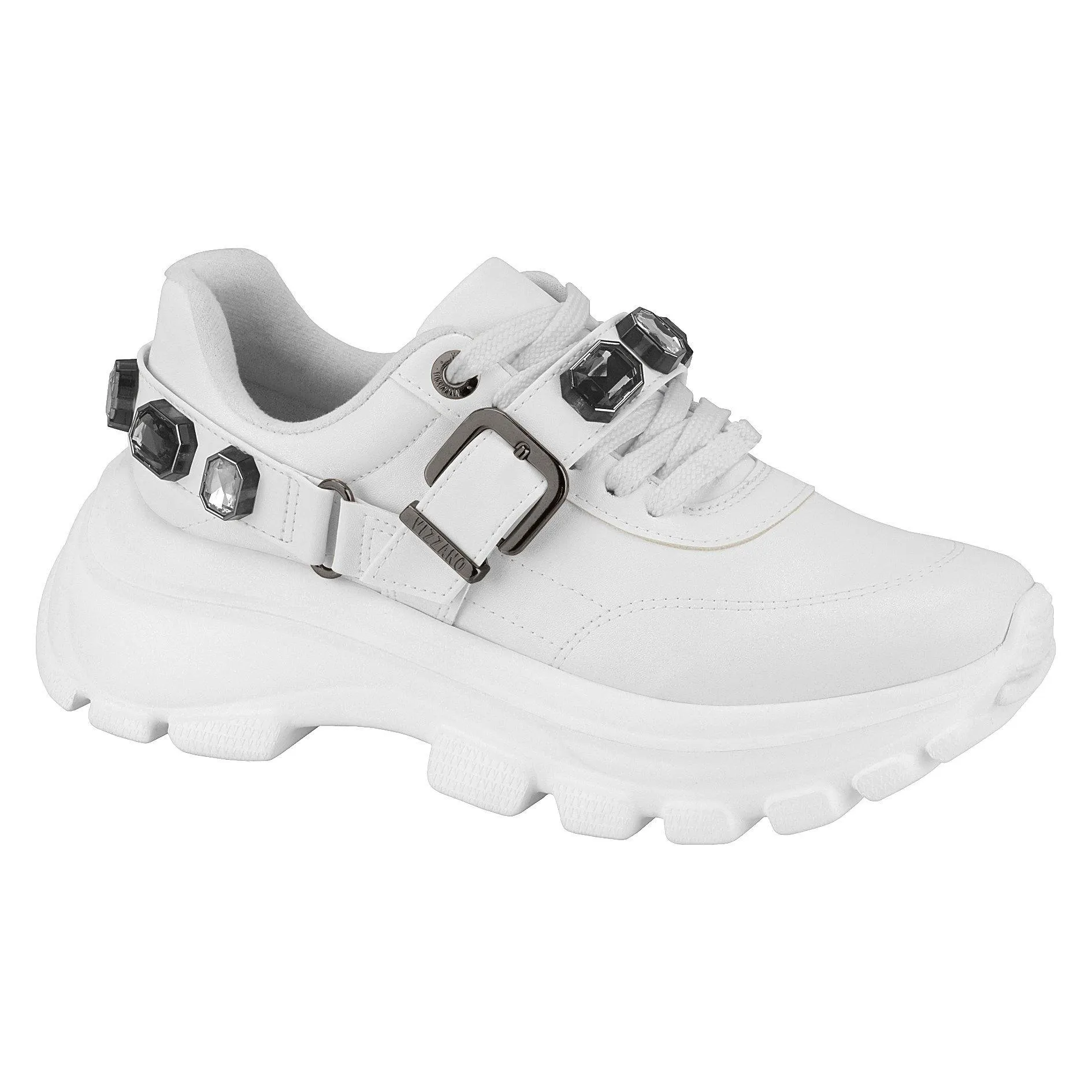 Vizzano 1356-102 Chunky Sole Sneaker in White Napa