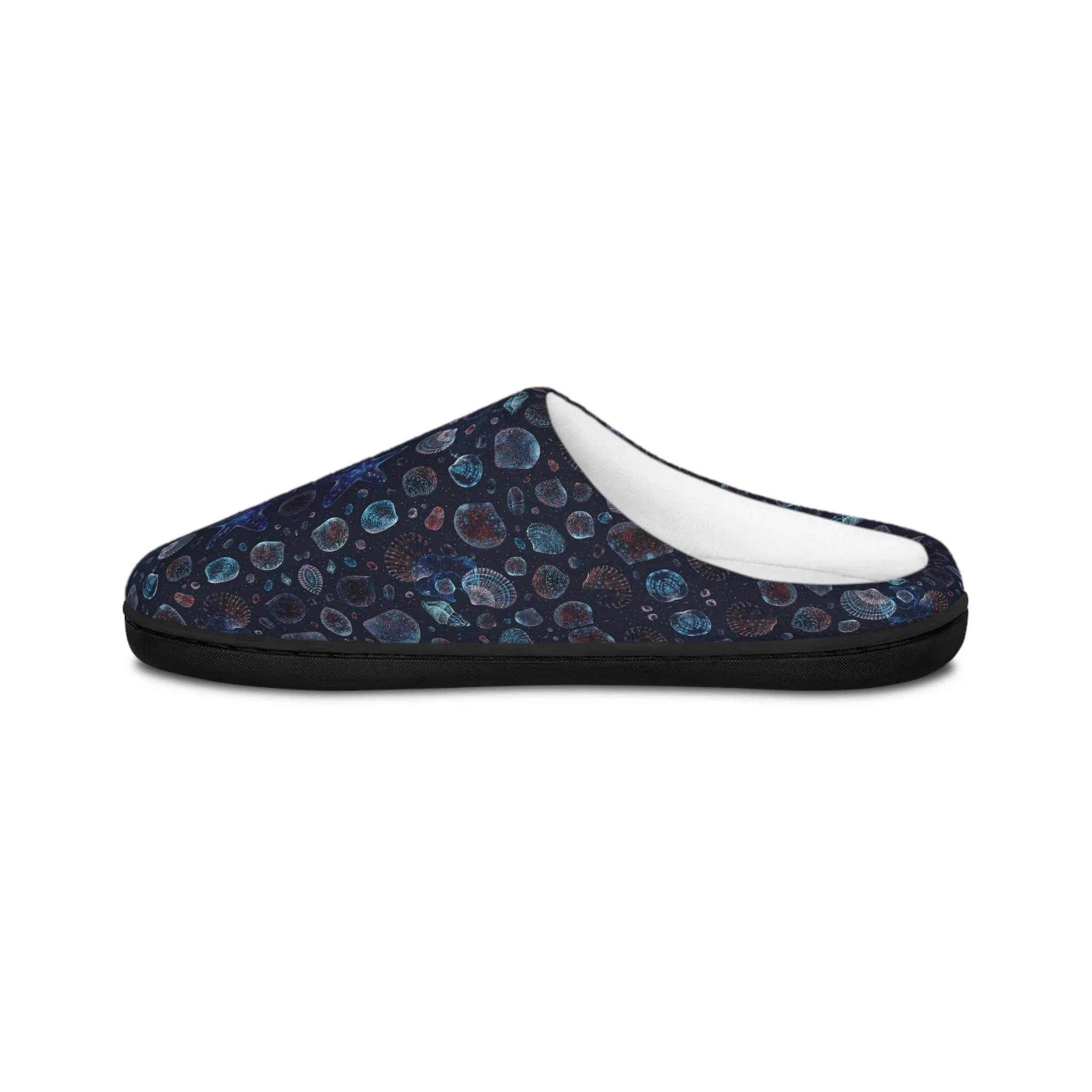 Women's Indoor Slippers - Seascape Dark Botanicals Collection (Kaleidoscope)