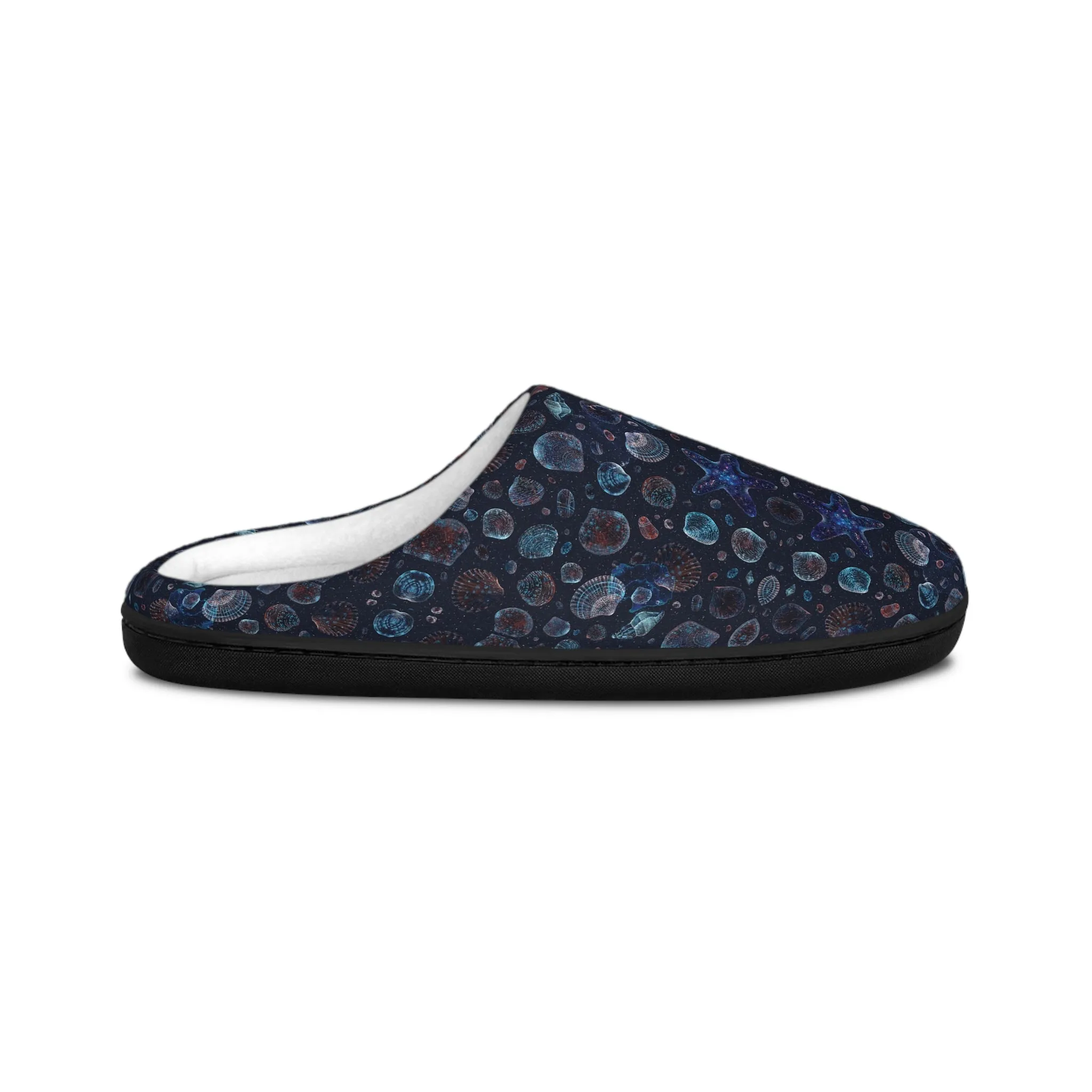 Women's Indoor Slippers - Seascape Dark Botanicals Collection (Kaleidoscope)