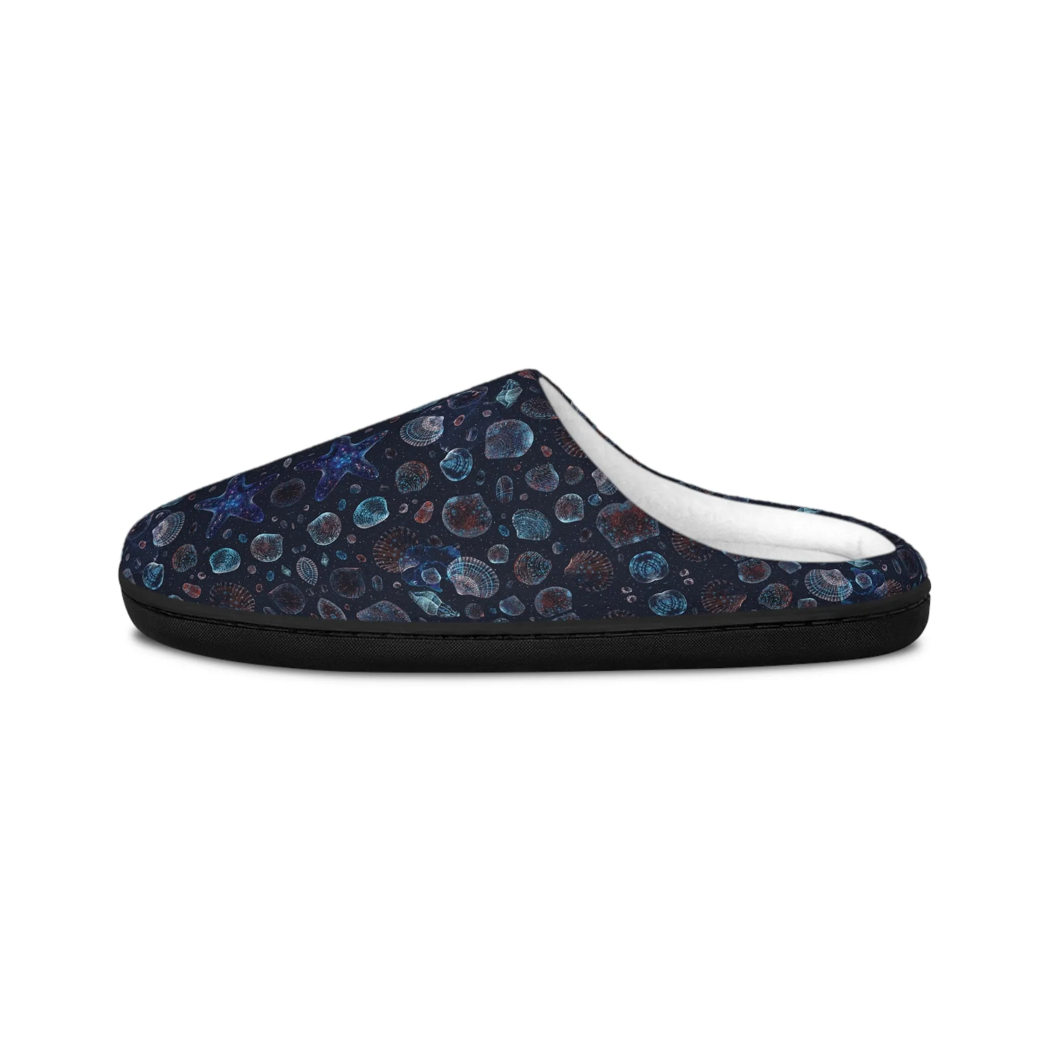 Women's Indoor Slippers - Seascape Dark Botanicals Collection (Kaleidoscope)